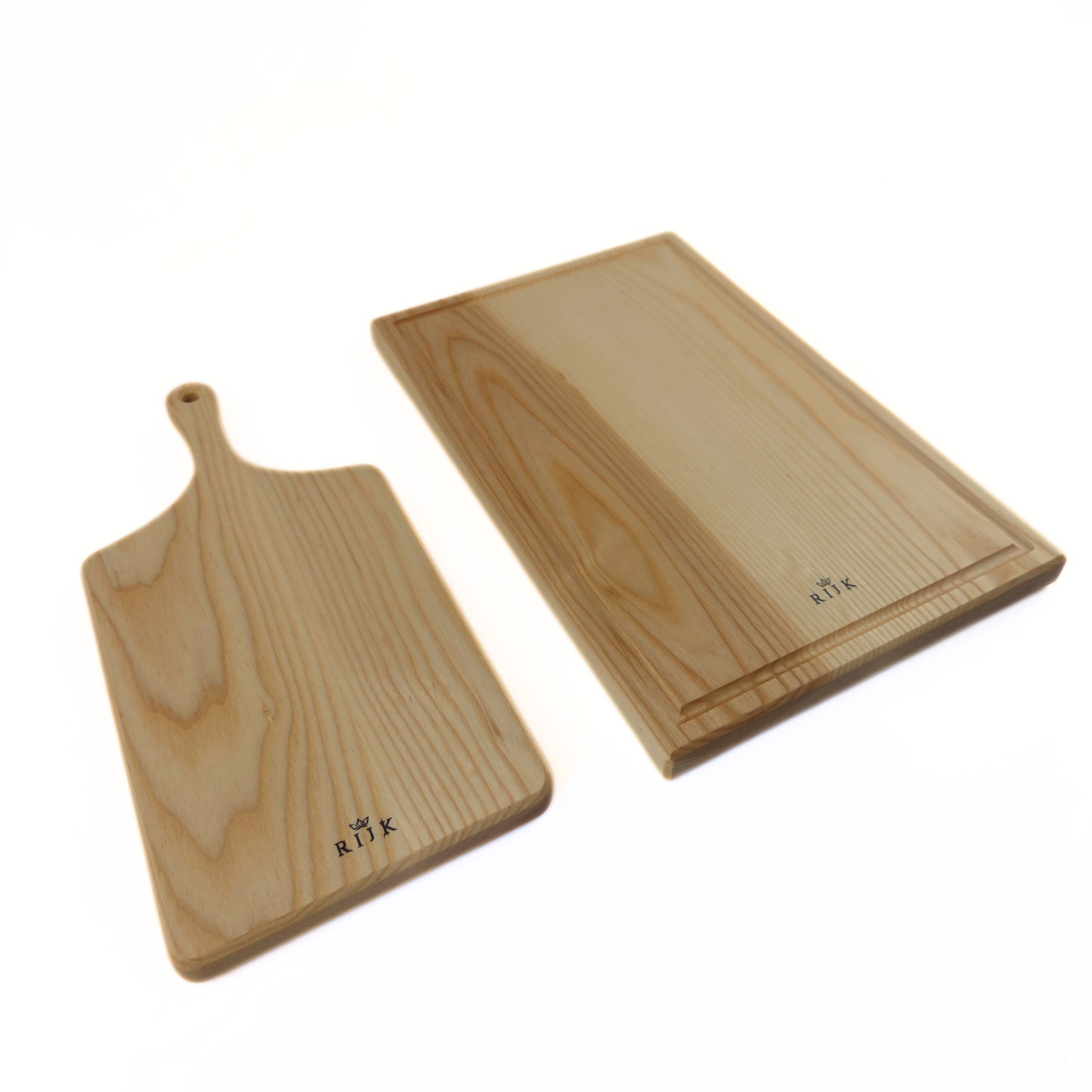 Sorella Rechthoek – Set van Snijplank & Rechthoekige Borrelplank (Essenhout)